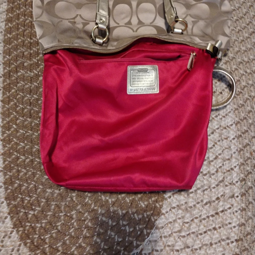 COACH Poppy Daisy Tote Bag Rare Limeted Edition VINTAGE - Picture 7 of 11